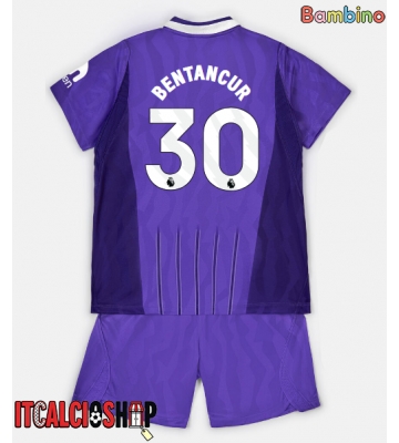 Tottenham Hotspur Rodrigo Bentancur #30 Terza Maglia Bambino 2026-27 Manica Corta (+ Pantaloni corti)